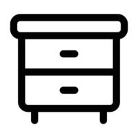 Simple Cabinet icon. The icon can be used for websites, print templates, presentation templates, illustrations, etc vector