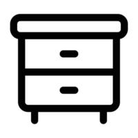 Simple Cabinet icon. The icon can be used for websites, print templates, presentation templates, illustrations, etc vector