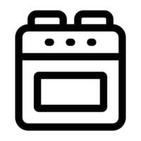 Simple Stove icon. The icon can be used for websites, print templates, presentation templates, illustrations, etc vector