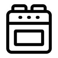 Simple Stove icon. The icon can be used for websites, print templates, presentation templates, illustrations, etc vector