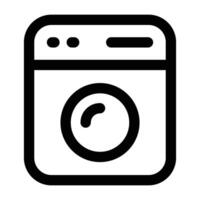 Simple Washing Machine icon. The icon can be used for websites, print templates, presentation templates, illustrations, etc vector