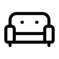 Simple Couch icon. The icon can be used for websites, print templates, presentation templates, illustrations, etc vector