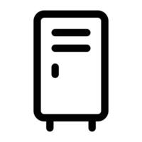 Simple Locker icon. The icon can be used for websites, print templates, presentation templates, illustrations, etc vector