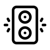Simple Sound System icon. The icon can be used for websites, print templates, presentation templates, illustrations, etc vector