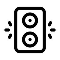 Simple Sound System icon. The icon can be used for websites, print templates, presentation templates, illustrations, etc vector