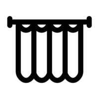 Simple Curtains icon. The icon can be used for websites, print templates, presentation templates, illustrations, etc vector