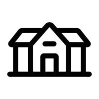 sencillo casa icono. el icono lata ser usado para sitios web, impresión plantillas, presentación plantillas, ilustraciones, etc vector