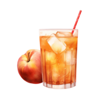 Apfel Saft isoliert detailliert Aquarell Hand gezeichnet Gemälde Illustration png