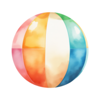 Beach ball Isolated Detailed Watercolor Hand Drawn Painting Illustration png