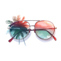 Sonne Brille isoliert detailliert Aquarell Hand gezeichnet Gemälde Illustration png