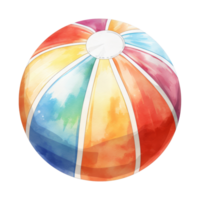 Beach ball Isolated Detailed Watercolor Hand Drawn Painting Illustration png