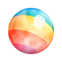 Beach ball Isolated Detailed Watercolor Hand Drawn Painting Illustration png