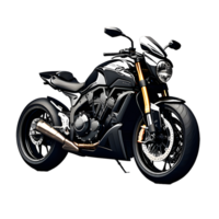 schwarz Motorrad, Motorrad auf Weiß transparent Hintergrund png