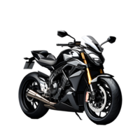 negro motocicleta, moto en blanco transparente antecedentes png