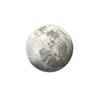 Moon white isolated on transparent background png