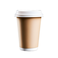 vuoto carta caffè tazza isolato su un' bianca trasparente sfondo png