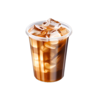 Ice coffee cup isolated transparent background png
