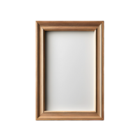 Natural Wooden photo frame transparent background png