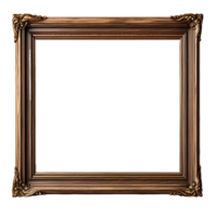 natural de madera foto marco transparente antecedentes png