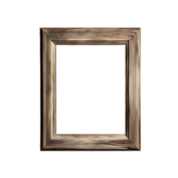 Natural Wooden photo frame transparent background png