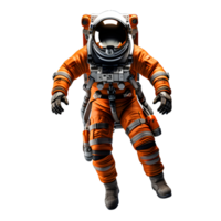 astronaut space suit flying outer space isolated on white or transparent background png