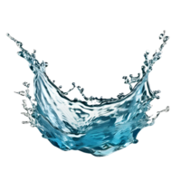 Water splash isolated on white transparent background png