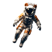 astronaut space suit flying outer space isolated on white or transparent background png