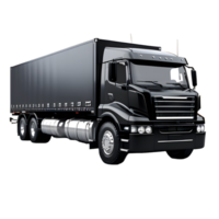 cargaison un camion transport sur une blanc transparent Contexte png