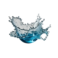 Water splash isolated on white transparent background png