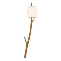 Marshmallow on stick vector