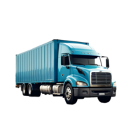 cargaison un camion transport sur une blanc transparent Contexte png