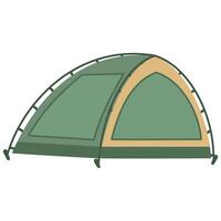 Scout camping tent vector