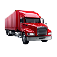 cargo truck transportation on a white transparent background png