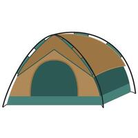 Scout camping tent vector