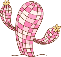 Disco Cowgirl Cactus Retro Girly Cowboy Doodle Drawing png