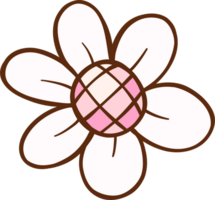 Disco flower Retro Girly Cowboy Doodle Drawing png