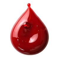 Drop of red paint. red liquid pigment splatter and explosion isolated. red paint drop top view png