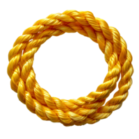 yellow rope. red cord rope isolated. yellow string top view. yellow rope flat lay png