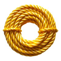 yellow rope. red cord rope isolated. yellow string top view. yellow rope flat lay png