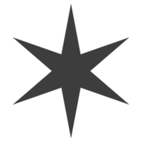 ster en twinkelen icoon. zwart starburst ontwerp en fonkeling symbool. png