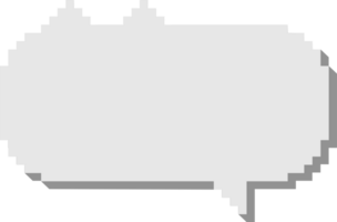 3d 8 bit retrò gioco gatto pixel discorso bolla Palloncino, icona etichetta promemoria parola chiave progettista testo scatola bandiera png