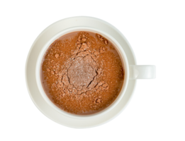 hot chocolate with coffee cup isolated png