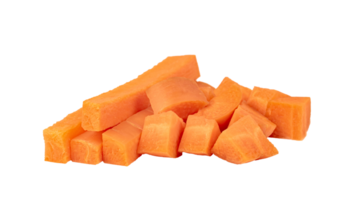 chopped carrot isolated png