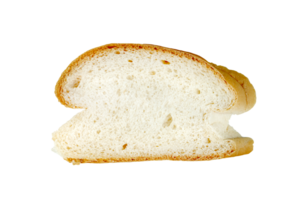 sliced french baguettes bread isolated png