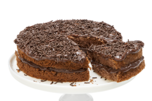 chocolate cake with chocolate cream and chocolate sprinkles png