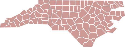 schema disegno di nord carolina stato carta geografica. png