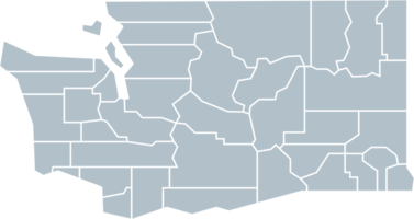 outline drawing of washington state map. png