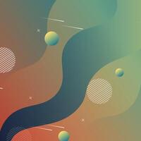 Gradient wavy background. vector