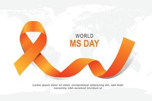 World MS Day background. vector