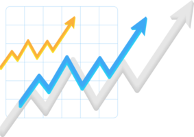 Diagramm Graph, 3d Element png